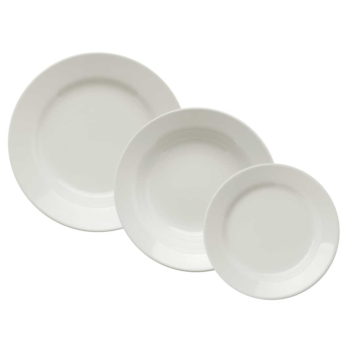 Aparelho de Jantar e Lanche 12pcs Donna Branco