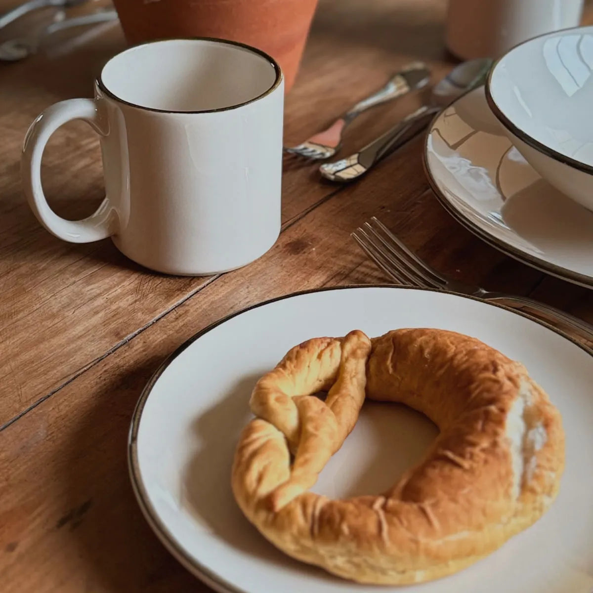 Aparelho de Jantar e Lanche 12 Peças Unni Café Coado