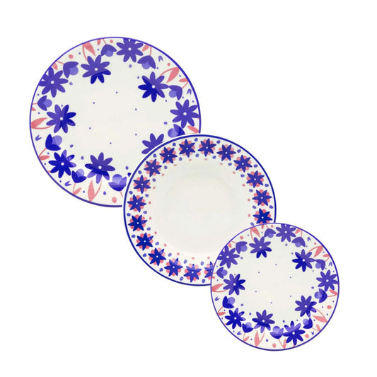 Aparelho de Jantar e Lanche 12pcs Donna Sossego
