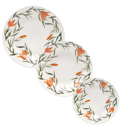 Aparelho de Jantar e Lanche 12pcs Donna Lírios